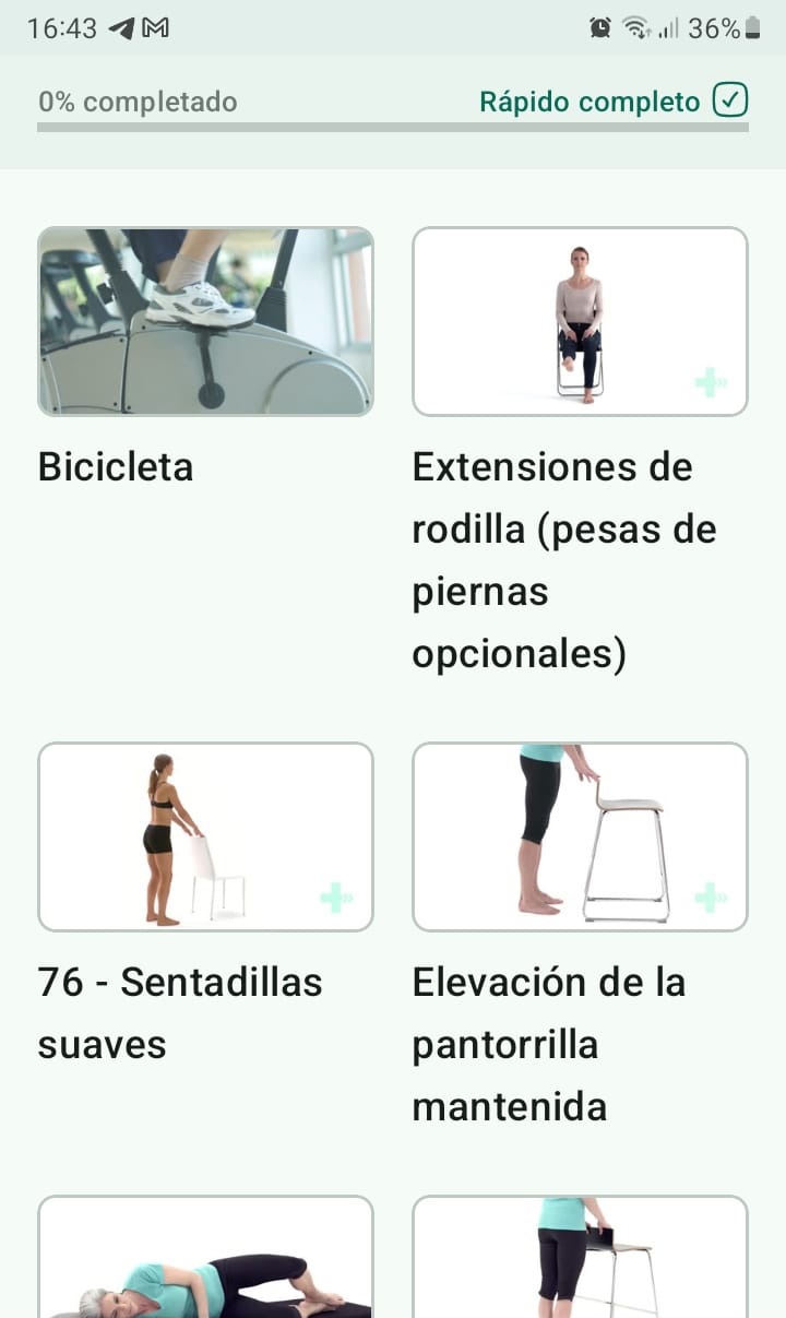 Artrosis de rodilla programa de ejercicios