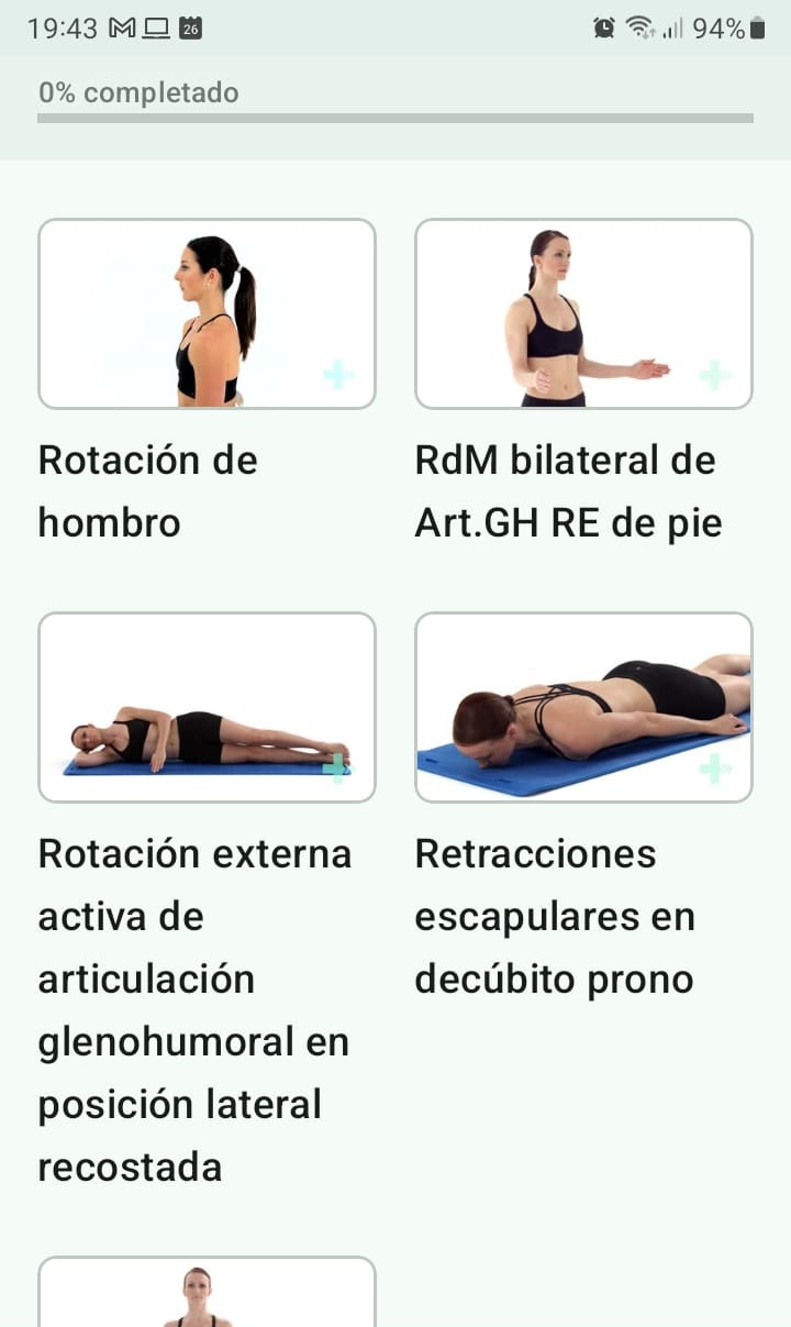 Lesión del manguito de los rotadores programa de ejercicios